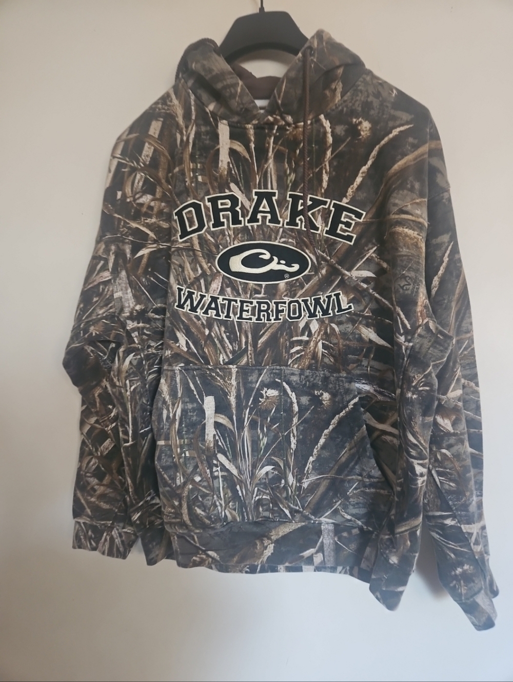 Drake Waterfowl Systems Realtree Max-5 Camo Hoodie XL Long Sleeve Cotton Blend - Picture 2 of 8